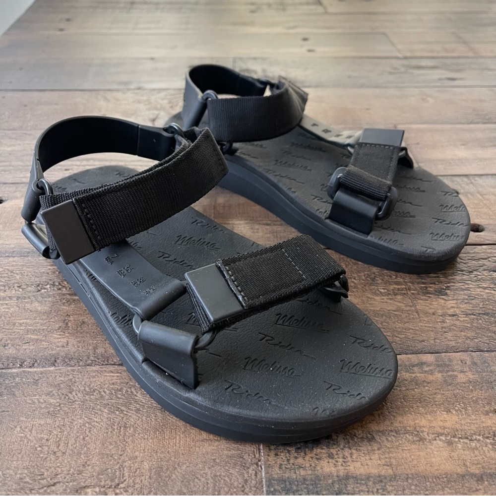 Melissa x Rider Papete Strappy Sandals –Womens Size 7 – Black